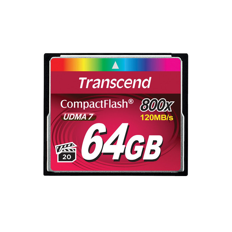 Transcend 64GB 800x CF CompactFlash MLC