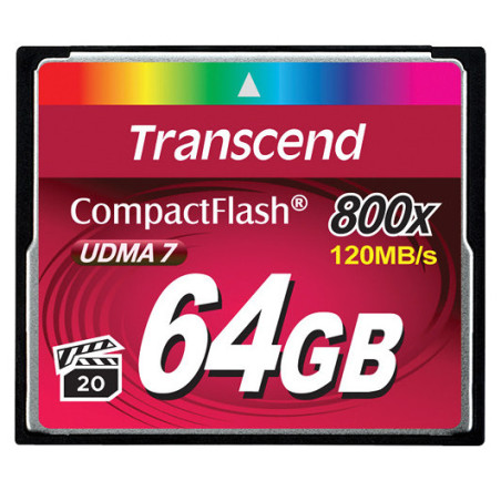 Transcend 64GB 800x CF CompactFlash MLC
