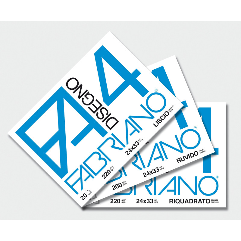 Fabriano Blocco FA/4 20 Fogli 24x33 cm riquadrato