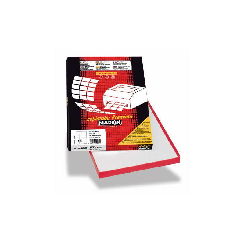 Markin 210C503VE etichetta autoadesiva Rettangolo Permanente Verde 100 pz