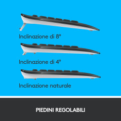 Logitech MK540 Advanced Combo Tastiera e Mouse Wireless per Windows, Ricevitore USB Unifying 2,4 GHz, Tasti di Scelta Rapida