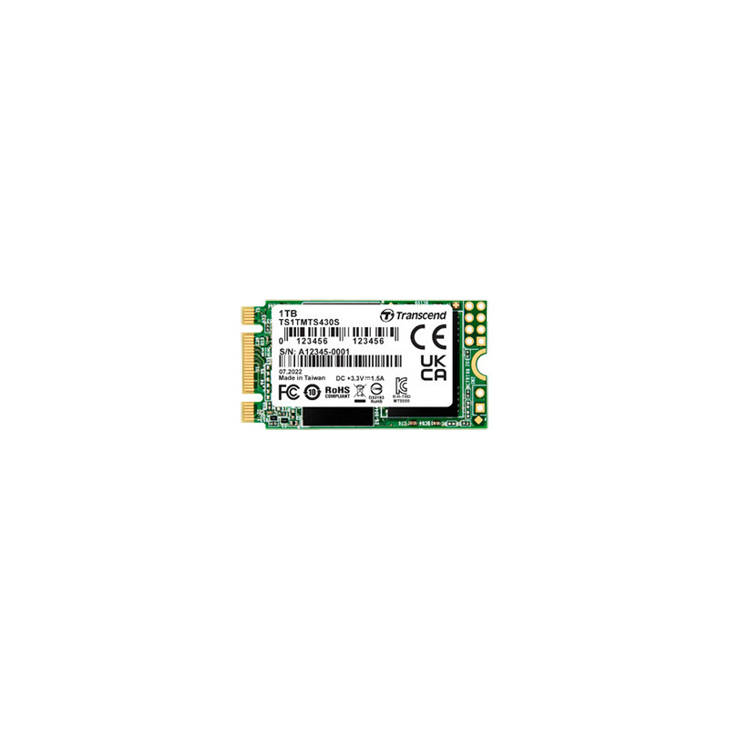 Transcend 430S 1 TB M.2 Serial ATA III 3D NAND Transcend 430S 1 TB M.2 Serial ATA III 3D NAND