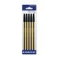 Staedtler Blister con 5 penne a sfera noris nere