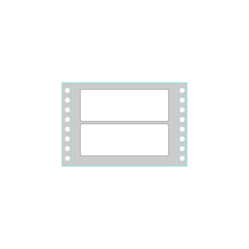 Tico TAB1-1003 etichetta autoadesiva Rettangolo Permanente Bianco 4000 pz