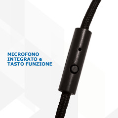 Techmade TM-IP952-INTER cuffia e auricolare Cablato A Padiglione Musica e Chiamate Nero, Blu