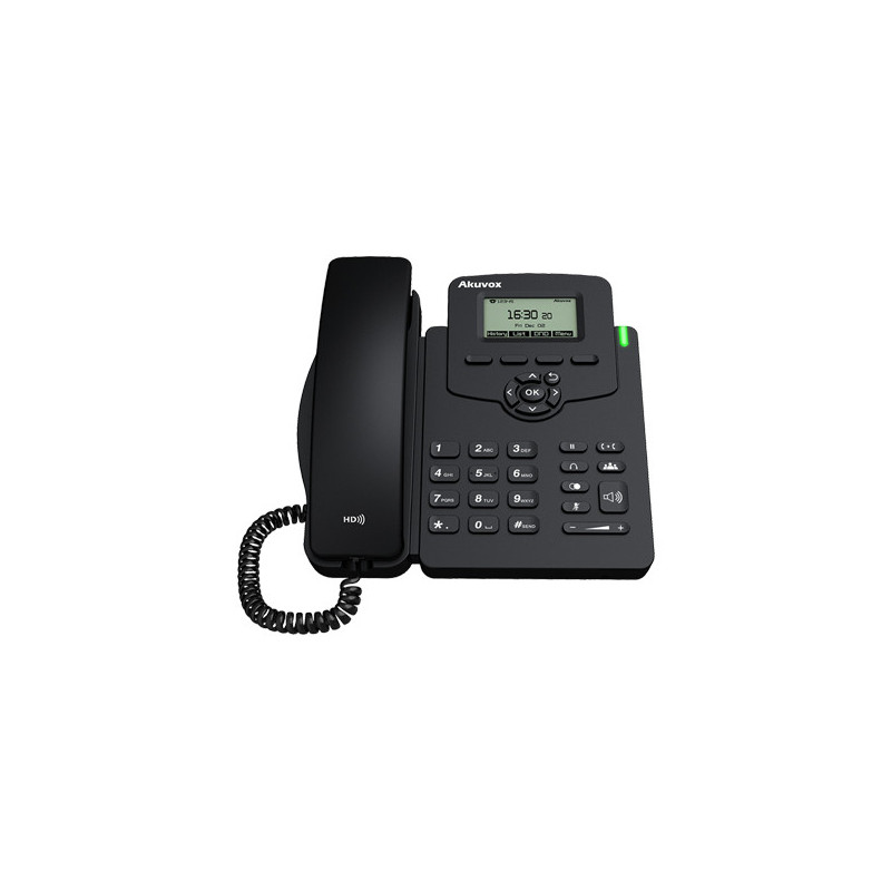 Akuvox SP-R50P telefono IP Nero 2 linee LCD