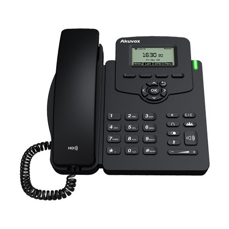 Akuvox SP-R50P telefono IP Nero 2 linee LCD