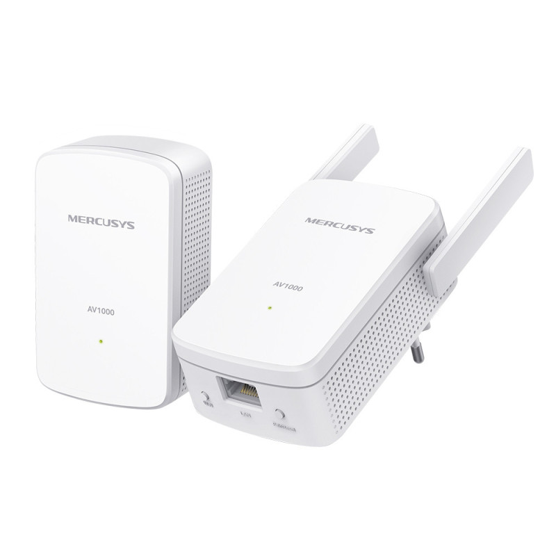 Mercusys MP510 KIT adattatore di rete PowerLine 1000 Mbit/s Collegamento ethernet LAN Wi-Fi Bianco 2 pz