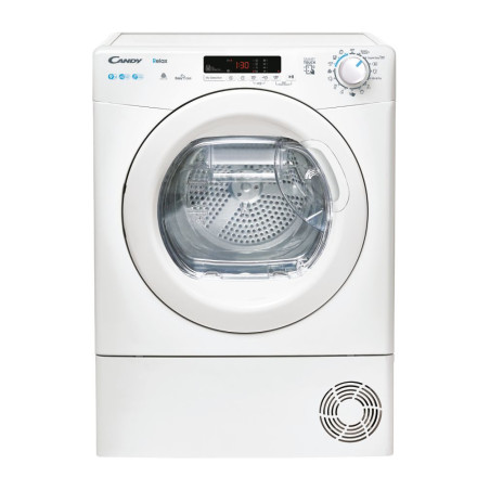 Candy Smart , Asciugatrice 9 KG, Classe E, Bianco, Vapore, Wi-Fi, CRE H9A2DE-S