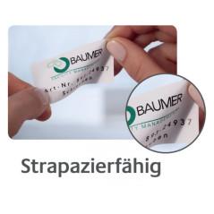 Avery L6107-20 etichetta autoadesiva Rettangolo con angoli arrotondati Permanente Giallo 240 pz