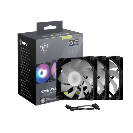 MSI MAG F120 ARGB x3 Case per computer Ventilatore 12 cm Nero 3 pz