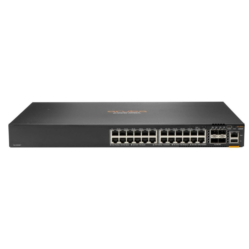HPE Aruba Networking CX 6200F 24G Class-4 PoE 4SFP+ 370W Gestito L3 Gigabit Ethernet (10/100/1000) Supporto Power over Ethernet