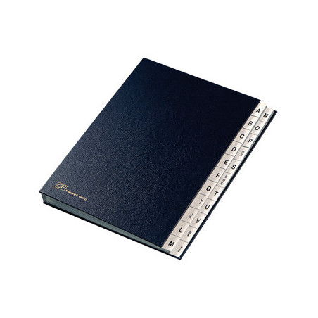Fraschini Alphabetical Folders divisore Blu Finta pelle 240 x 340 mm