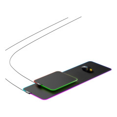 Steelseries QcK Prism Cloth XL Tappetino per mouse per gioco da computer Nero