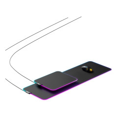 Steelseries QcK Prism Cloth XL Tappetino per mouse per gioco da computer Nero