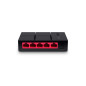 Mercusys MS105G switch di rete Non gestito Gigabit Ethernet (10/100/1000) Nero - 6957939002381
