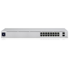 Ubiquiti UniFi 16-Port PoE Gestito L2 L3 Gigabit Ethernet (10 100 1000) Supporto Power over Ethernet (PoE) 1U Argento