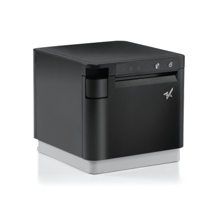 Star Micronics mC-Print3, Thermal, 3in, Cutter, Ethernet (LAN), USB, CloudPRNT, Black, EU & UK, PS60C Power Supply included Con