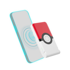 OTL Technologies Pokemon Pokeball 5000 mAh Rosso, Bianco