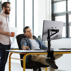 Ergotron NX Series NX MONITOR ARM BLACK 86,4 cm (34") Scrivania Nero