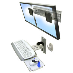 Ergotron Neo-Flex Dual Monitor Wall Mount 61 cm (24") Parete Argento