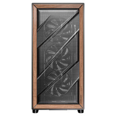 Antec FLUX SE Midi Tower Nero, Legno