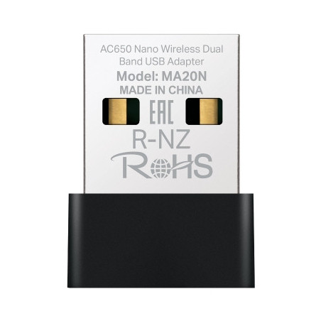 Mercusys MA20N scheda di rete e adattatore WLAN 650 Mbit/s