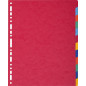 Exacompta 2612E divisore Cartoncino Multicolore 12 pz