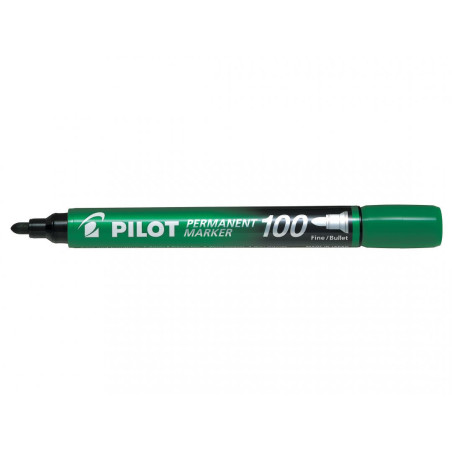 Pilot Permanent Marker 100 evidenziatore 1 pz Punta sottile Verde