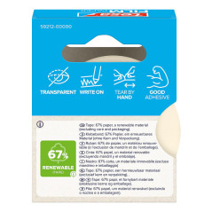 TESA tesafilm PAPER 33 m Carta Trasparente 1 pz