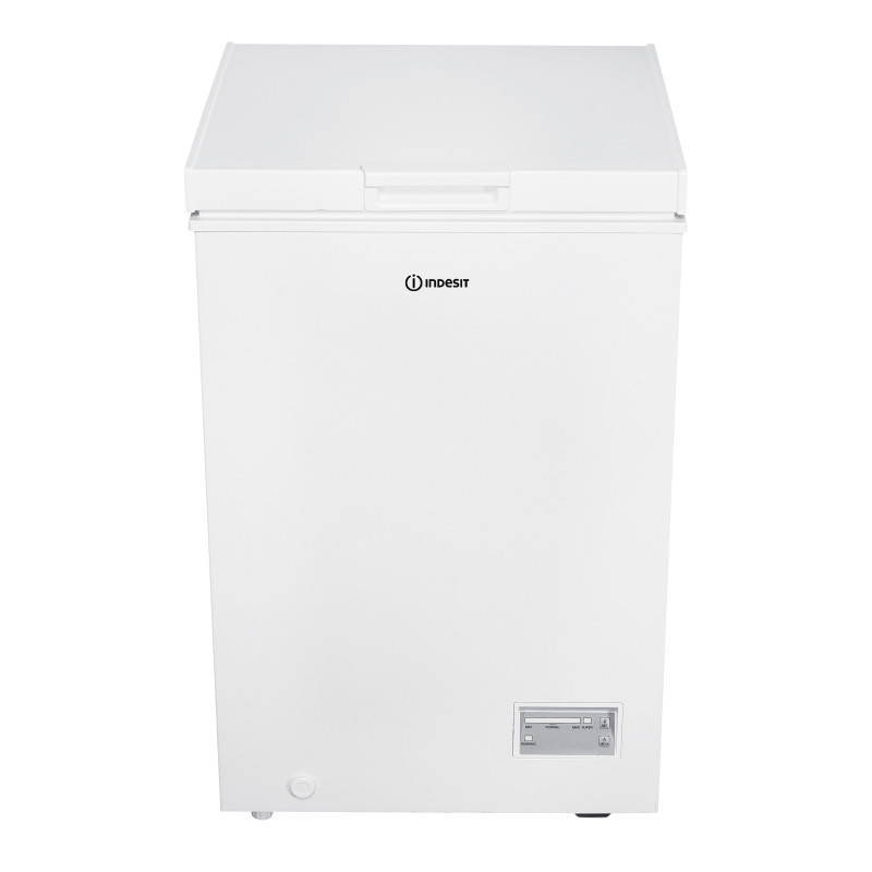 Indesit INCF 984 E Congelatore orizzontale a libera installazione, Statico , 55 cm, Classe E, Bianco, 40 db, h 85cm