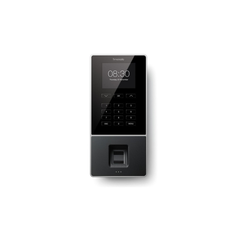 Safescan TimeMoto TM-626 Nero Gettone elettronico, Impronta digitale, Password, Scheda di prossimità AC TFT Collegamento