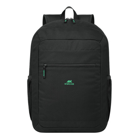 Rivacase Gremio zaino City backpack Nero Poliestere, Polietilene tereftalato riciclato (rPET)