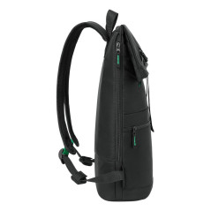 Rivacase Gremio zaino City backpack Nero Poliestere, Polietilene tereftalato riciclato (rPET)