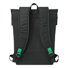 Rivacase Gremio zaino City backpack Nero Poliestere, Polietilene tereftalato riciclato (rPET)