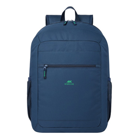 Rivacase Gremio zaino City backpack Blu Poliestere, Polietilene tereftalato riciclato (rPET)