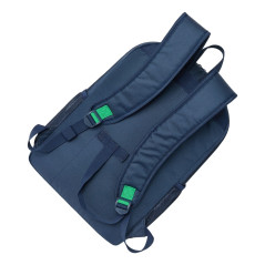 Rivacase Gremio zaino City backpack Blu Poliestere, Polietilene tereftalato riciclato (rPET)