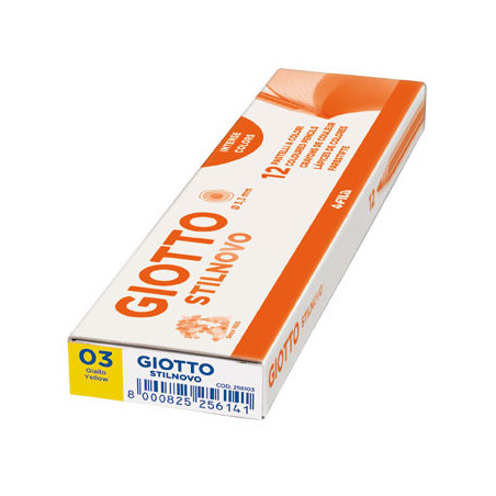 Giotto 256103 pastello colorato Giallo 12 pz