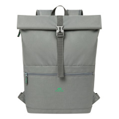 Rivacase Gremio zaino City backpack Grigio Poliestere, Polietilene tereftalato riciclato (rPET)