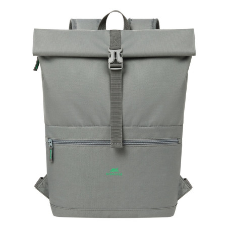 Rivacase Gremio zaino City backpack Grigio Poliestere, Polietilene tereftalato riciclato (rPET)