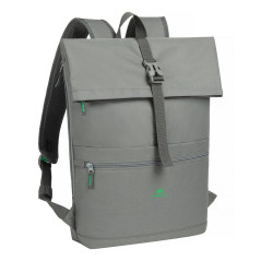 Rivacase Gremio zaino City backpack Grigio Poliestere, Polietilene tereftalato riciclato (rPET)