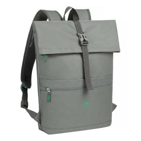 Rivacase Gremio zaino City backpack Grigio Poliestere, Polietilene tereftalato riciclato (rPET)