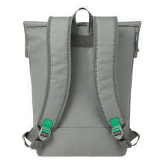 Rivacase Gremio zaino City backpack Grigio Poliestere, Polietilene tereftalato riciclato (rPET)