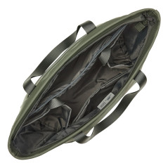 Rivacase Eden PU pelle, Poliestere, Polietilene tereftalato riciclato (rPET) Oliva Donna Borsa tote