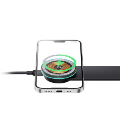 Baseus C02 Pro Smartphone Nero Carica wireless Ricarica rapida Auto, Interno