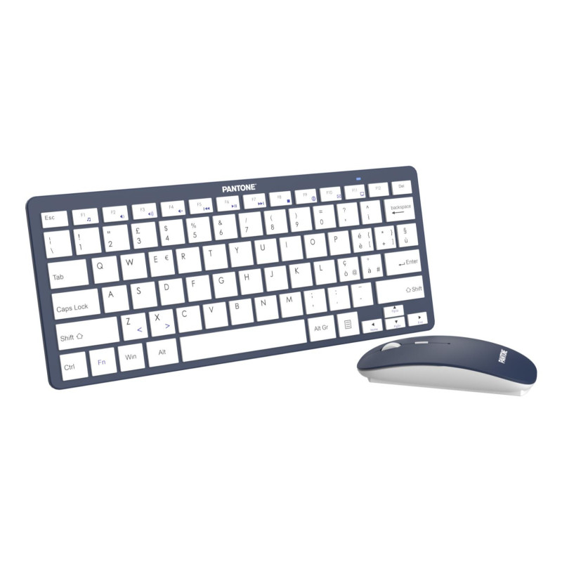 Pantone PT-KB09N tastiera Mouse incluso Casa RF Wireless QWERTY Italiano Blu marino Pantone PT-KB09N tastiera Mouse incluso Casa RF Wireless QWERTY Italiano Blu marino