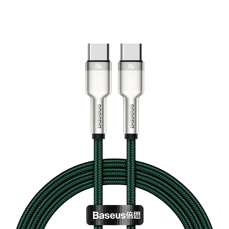 Baseus 6953156202399 cavo USB USB 2.0 2 m USB B USB C Verde