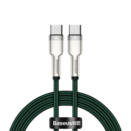 Baseus 6953156202399 cavo USB USB 2.0 2 m USB B USB C Verde