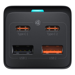 Baseus PSZM000901 adattatore e invertitore Interno 65 W Nero