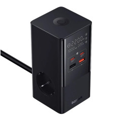 Baseus PowerCombo Tower Universale Nero AC Ricarica rapida Interno